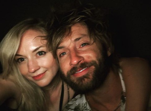 Emily Kinney with her boyfriend Paul McDonald. partner, spouse, husband, relationship